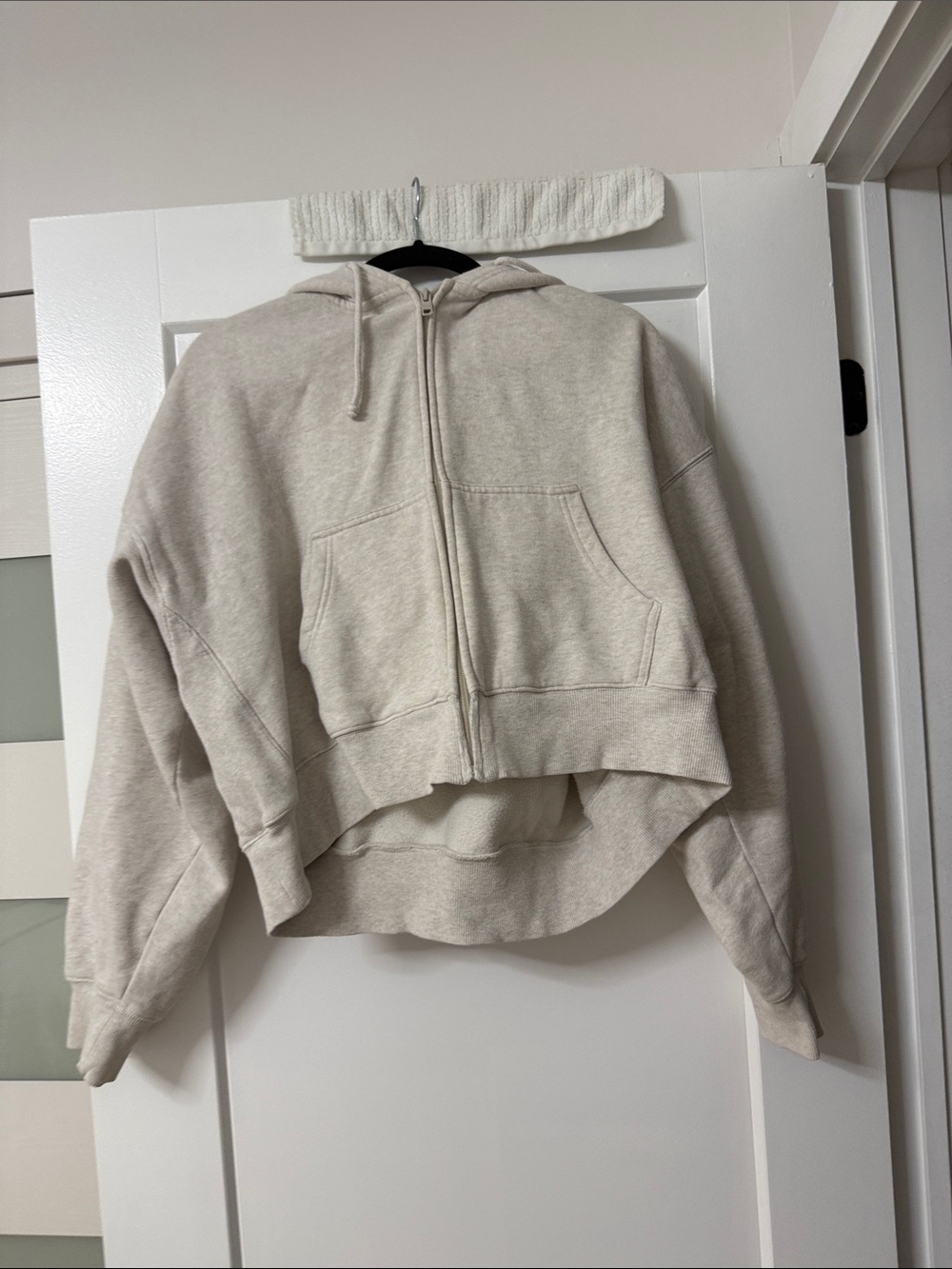 TNA Cozy Sweatfleece Pullover in Light Beige
